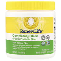 Renew Life, Fibra prebiótica orgánica completamente transparente, 198 g (7 oz)