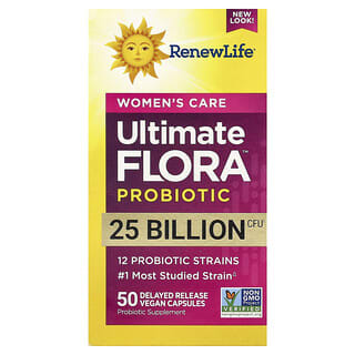 Renew Life, Women's Care, Ultimate Flora™ Probiotic, 50 Delayed Release Vegan Capsules