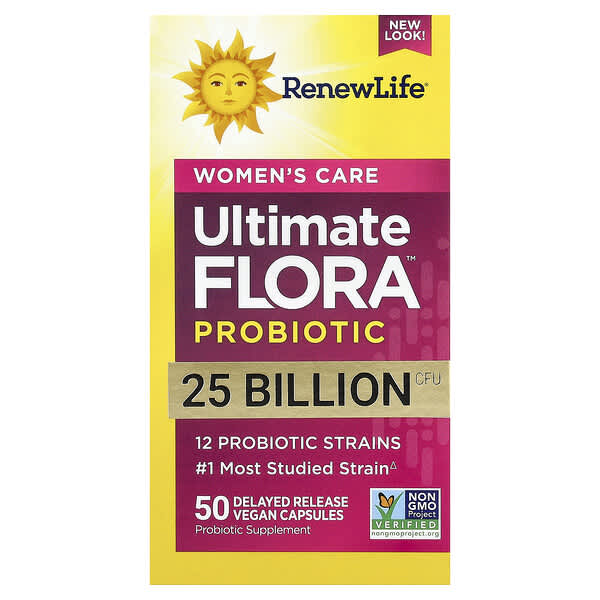 Renew Life, Women's Once Daily, Ultimate Flora™ Pre & Probiotic, 50 Delayed Release Vegan Capsules — product photo 1