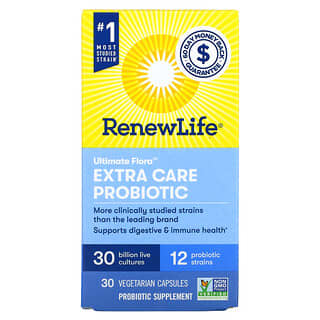 Renew Life, Ultimate Flora Extra Care Probiotic, 30 Billion CFU, 30 Vegetarian Capsules