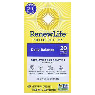 رينيو لايف‏, Probiotics ، Daily Balance ، 60 كبسولة نباتية