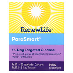 Renew Life, Направленное действие, ParaSmart, микробиологическое очищение, 15-дневная программа из 2 частей