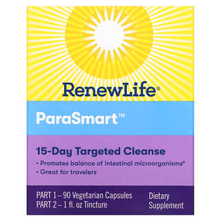 Renew Life, Направленное действие, ParaSmart, микробиологическое очищение, 15-дневная программа из 2 частей