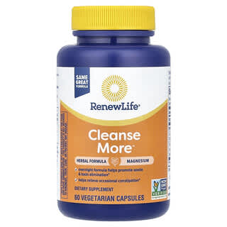 Renew Life, Cleanse More™，60 粒素食胶囊