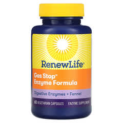 Renew Life, Gas Stop Enzyme Formula, 60 Vegetarian Capsules