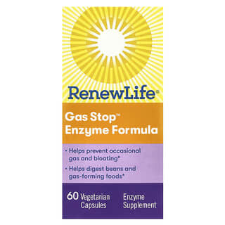 Renew Life, Gas Stop™ Enzyme Formula, 60 Vegetarian Capsules