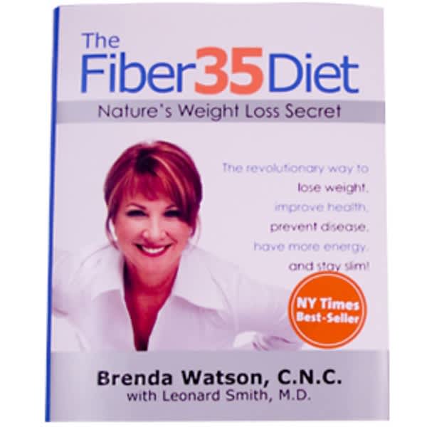 Renew Life, The Fiber35 Diet, Brenda Watson, C.N.C. with Leonard Smith, M.D., 303 Pages Hardcover Book (Discontinued Item) 