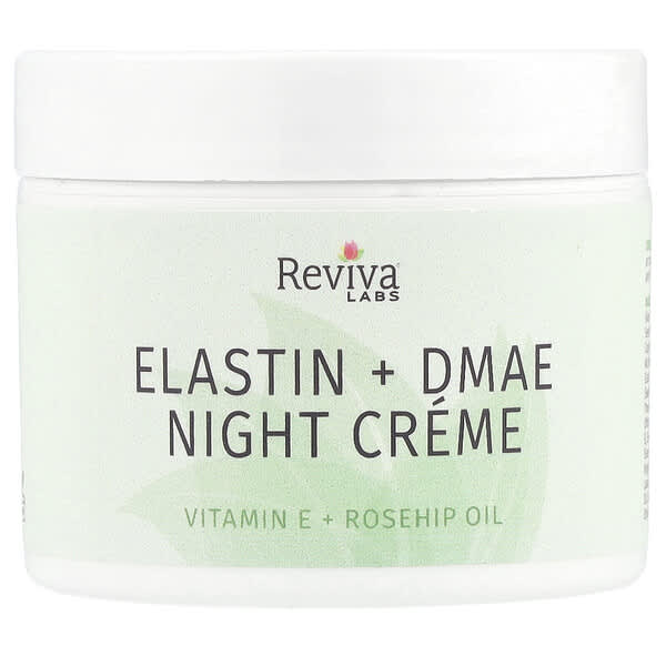 Reviva Labs, 엘라스틴 + DMAE 나이트 크림, 55g(2oz)