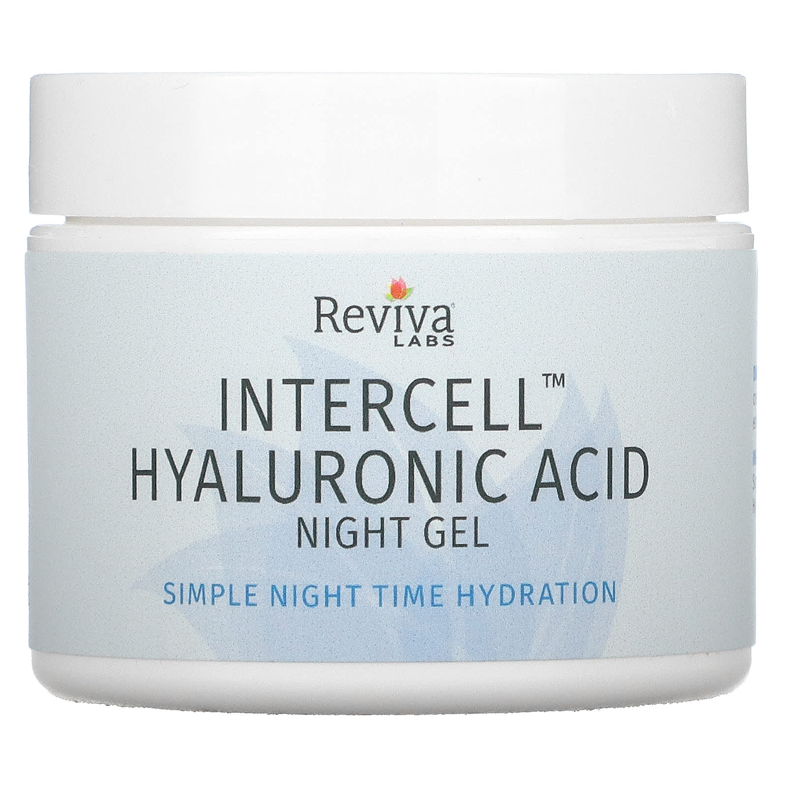 Reviva Labs, Intercell, Hyaluronic Acid Night Gel, Hydrating, 2.0 Oz (55 G)