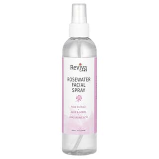 Reviva Labs, Spray facial de agua de rosas, 236 ml (8 oz. Líq.)