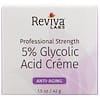Crema de ácido glicólico al 5%, anti envejecimiento, 1,5 oz (42 g)