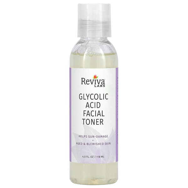 Reviva Labs, Glycolic Acid Facial Toner, Gesichtswasser mit Glycolsäure, 118 ml (4 fl. oz.)