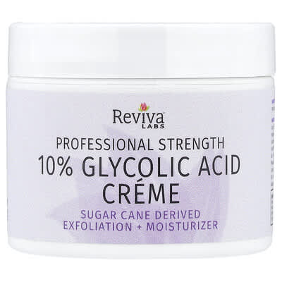 Reviva Labs, 10% Glycolic Acid Cream, Normal or Blemished Skin , 2 oz (55 g)