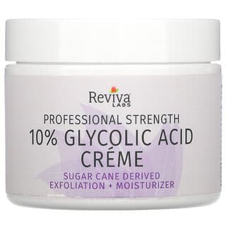 Reviva Labs, Crema con ácido glicólico al 10 %, Antienvejecimiento, 55 g (2 oz)