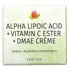 Reviva Labs, Alphaliponsäure, Vitamin C-Ester & DMAE-Creme, 2 oz (55 g)