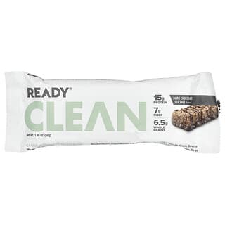 Ready, Clean Protien Bar, темный шоколад с морской солью, 56 г (1,98 унции)