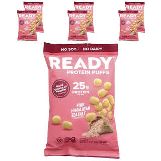 Ready, Bolitas proteicas, Sal marina rosa del Himalaya, 6 sobres, 88 g (3,1 oz) cada uno