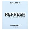 Refresh Gum, Plant-Based Gum, Peppermint, 12 Pieces
