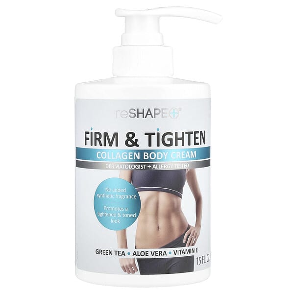 Reshape Plus, 펌 & 타이튼, 콜라겐 바디 크림, 444ml(15fl oz)