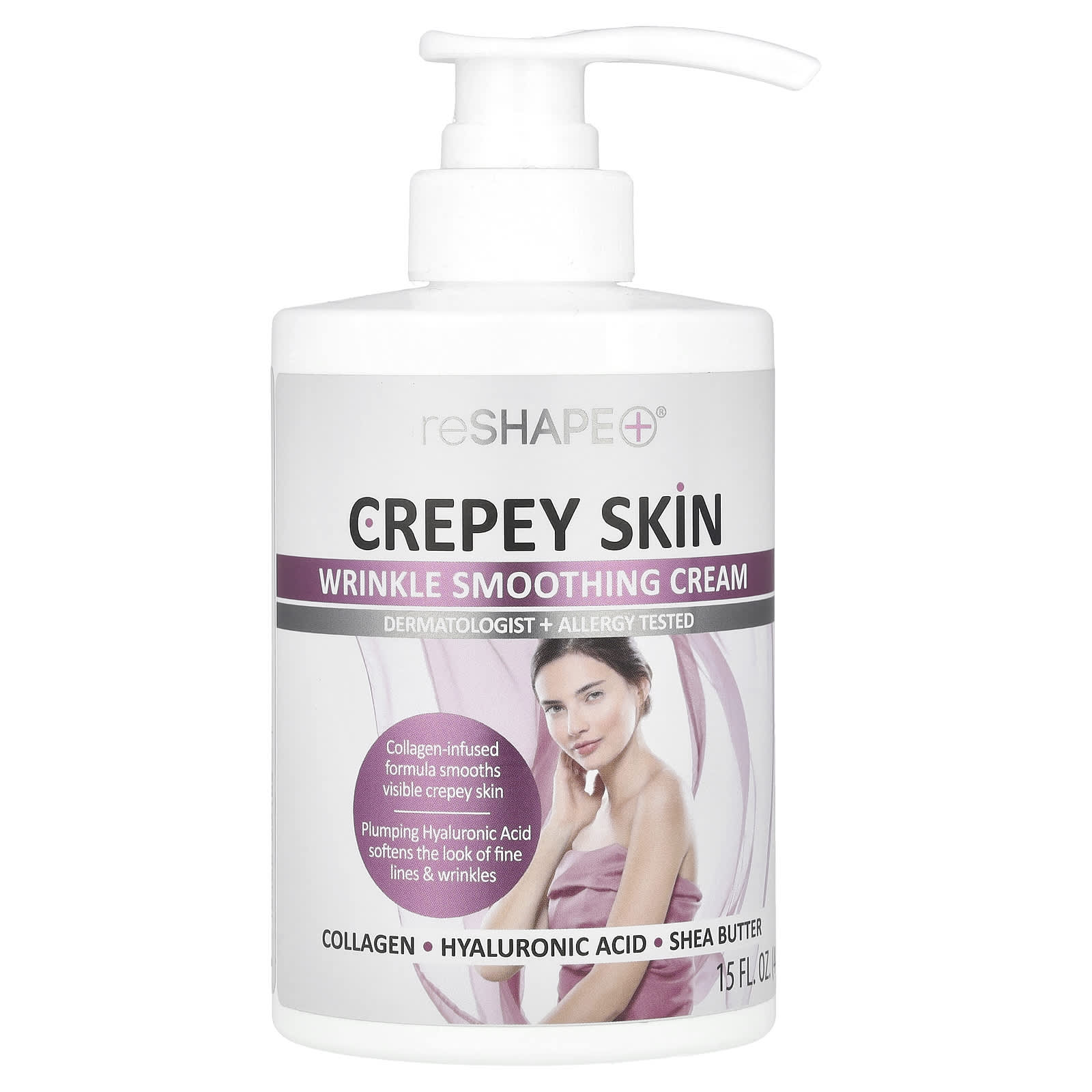 Crepey Skin, Wrinkle Smoothing Cream, 15 fl oz (444 ml)