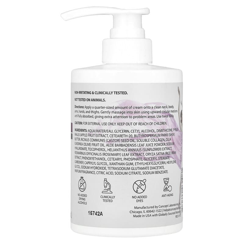 Crepey Skin, Wrinkle Smoothing Cream, 444 ml