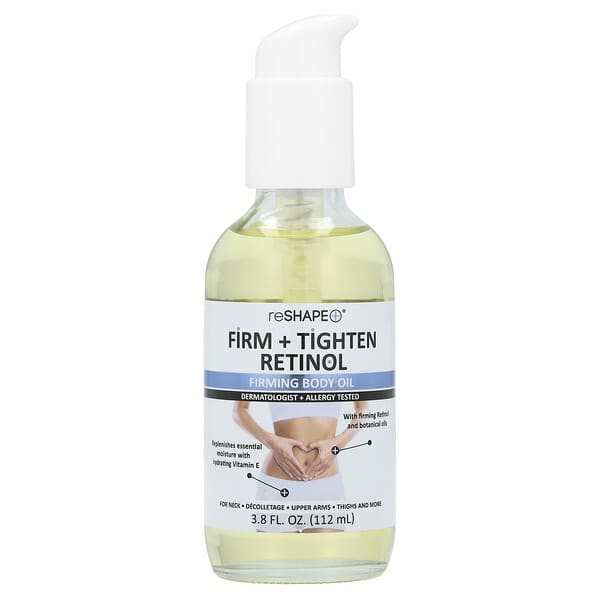 Reshape Plus, 펌 + 타이튼 레티놀, 퍼밍 바디 오일, 112ml(3.8fl oz)