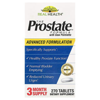Real Health, The Prostate Formula, Fórmula para la próstata con palma enana americana, 270 comprimidos