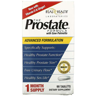 Real Health, The Prostate, комплекс для здоровья простаты, с сереноей, 90 таблеток