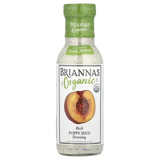 Briannas, Organic Rich Poppy Seed Dressing, 10 fl oz (296 ml)