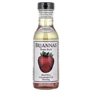 Briannas, Home Style, Molho com Vinagrete Blush de Vinho, 355 ml (12 fl oz)  