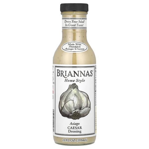 Briannas, 家用型，阿齊亞戈凱撒醬，12 液量盎司（355 毫升）