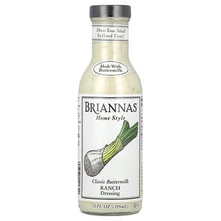 Briannas, 홈 스타일, 클래식 버터밀크 랜치 드레싱, 355ml(12fl oz)