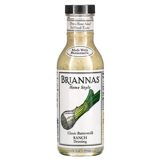 Briannas, 홈 스타일, 클래식 버터밀크 랜치 드레싱, 355ml(12fl oz)