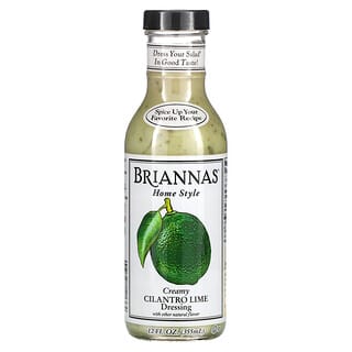 Briannas, Home Style ، صلصة كريمة الكزبرة والليمون ، 12 أونصة سائلة (355 مل)