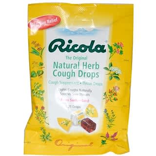 Ricola, The Original Natural Herb Cough Drops, 21 Drops