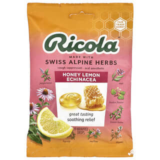 Ricola, HoneyLemon com equinácea supressora da tosse, 19 gotas