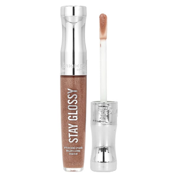 Rimmel London, 스테이 글로시 립글로스, 125 다운 투 글로스, 5.5ml(0.18fl oz)