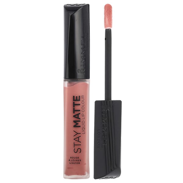 Rimmel London, 스테이 매트, 리퀴드 립 컬러, 200 핑크 블링크, 6.5ml(0.21fl oz)