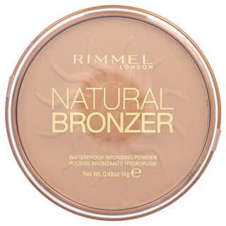 Rimmel London, Natural Bronzer, 워터프루프 브론징 파우더, 021 선라이트, 0.49oz(14g)