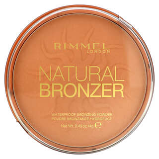 Rimmel London, Natural Bronzer، مسحوق مقاوم للماء يعطي لون البرونز، ‏021 Sun Light،‏ 0.49 أونصة (14 جم)
