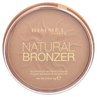 Rimmel London, Natural Bronzer, Polvo bronceador a prueba de agua, 027 Sun Dance, 14 g (0,49 oz)