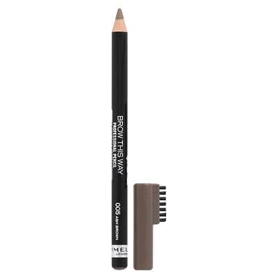 RimmelLondon,BrowThisWay,ProfessionalEyebrowPencil,005AshBrown,0.05oz(1.4g)