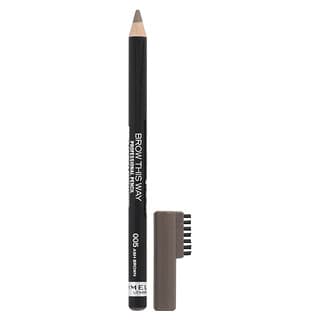 Rimmel London, Brow This Way, профессиональный карандаш для бровей, 005 пепельно-коричневый, 1,4 г (0,05 унции)