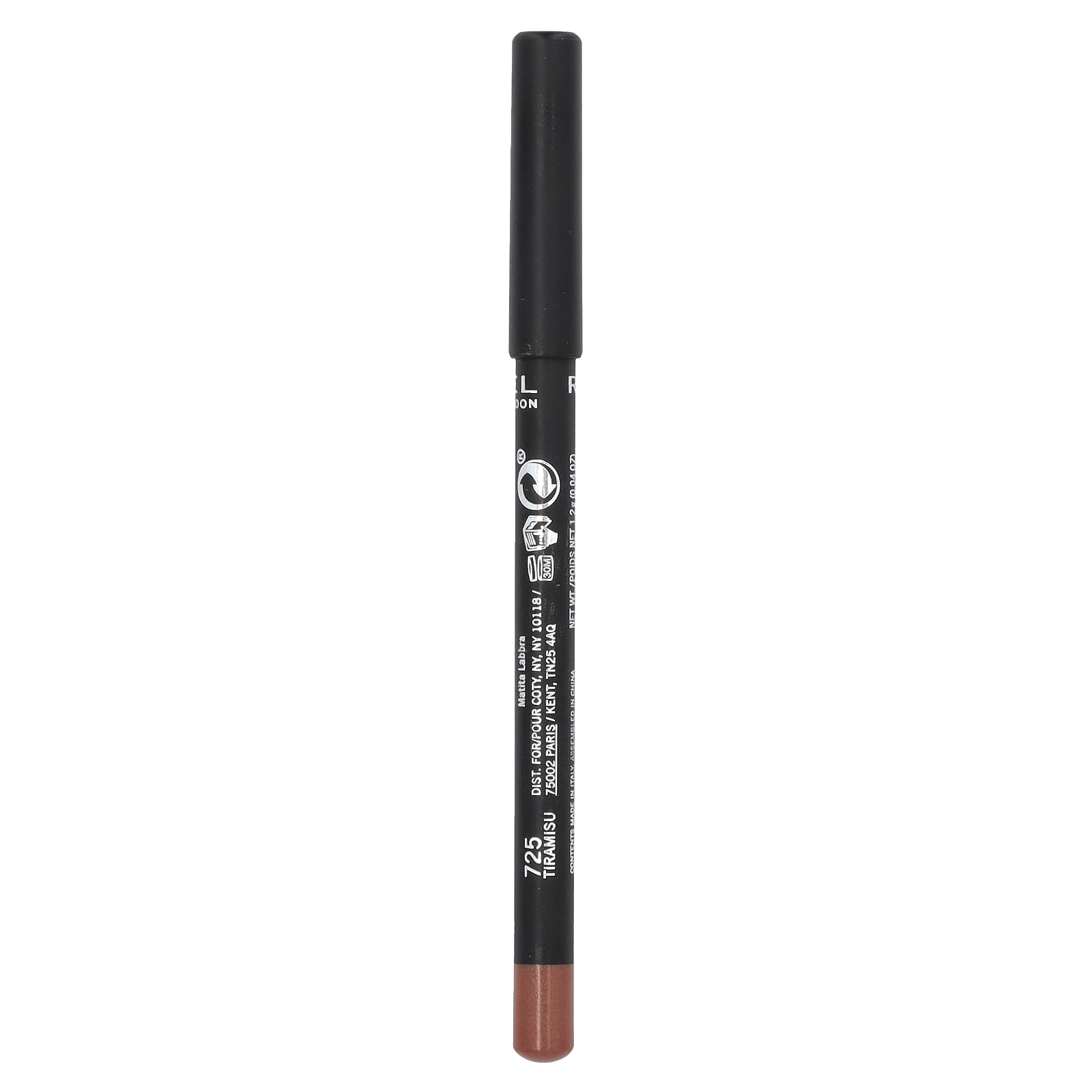 Rimmel London, Lasting Finish, Lip Liner, 725 Tiramisu, 0.04 oz (1.2 g)