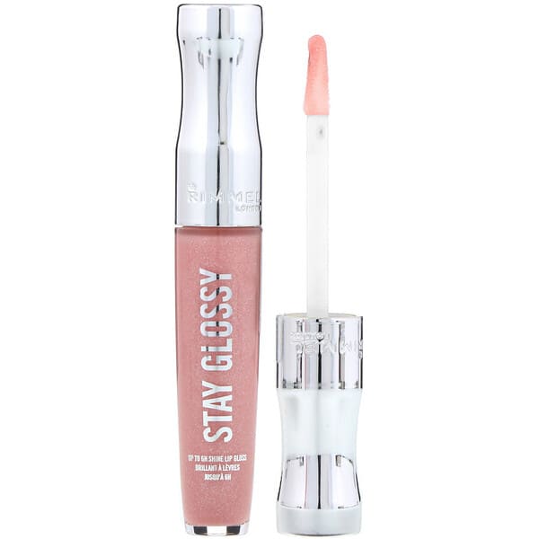 Rimmel London, Stay Glossy Lip Gloss, 110 Dorchester Rose, 0.18 fl oz