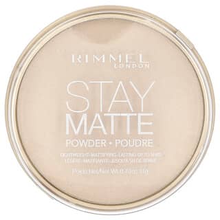 ريميل لندن‏, Stay Matte, Lightweight Mattifying Powder, 011 Creamy Natural, 0.49 oz (14 g)