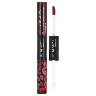 Rimmel London‏, Provocalips, צבע שפתיים 16HR‏, Kiss Proof Lip Color‏, Firecracker 570‏, ‏4 מ"ל (0.14 אונקיות נוזל) / 3 מ"ל (0.1 אונקיות נוזל)