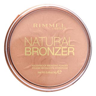 Rimmel London, Natural Bronzer, wasserfester Bronzierungspuder, 020 Sunshine, 14 g (0,49 oz.)