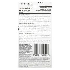 Rimmel London, Scandaleyes Retro Glam Mascara, 003 Extreme Black, 0.41 fl oz (12 ml)