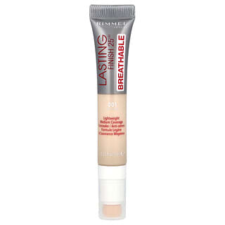 Rimmel London, Corretivo Respirável por 25 Horas com Acabamento Duradouro, 001 Marfim Claro, 7 ml (0,23 fl oz)